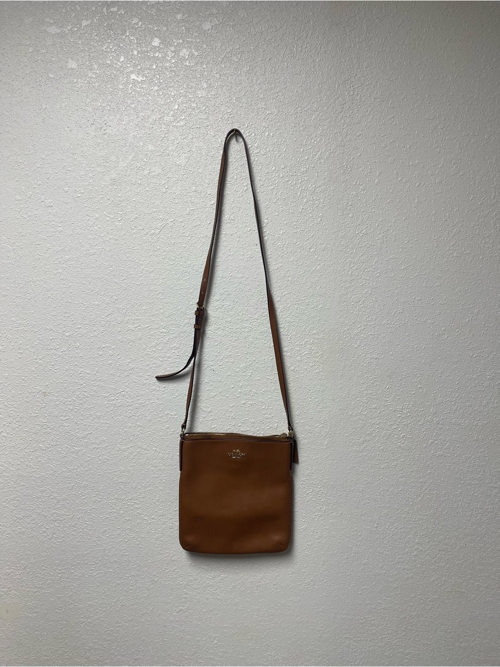 Coach Tan Leather Crossbody Bag